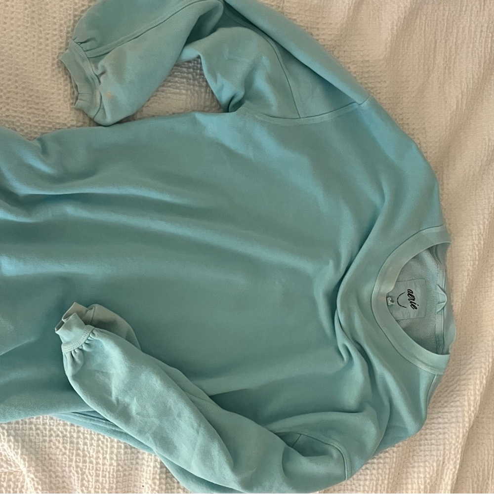 Aerie Women's Light Blue Crew Neck Sweater